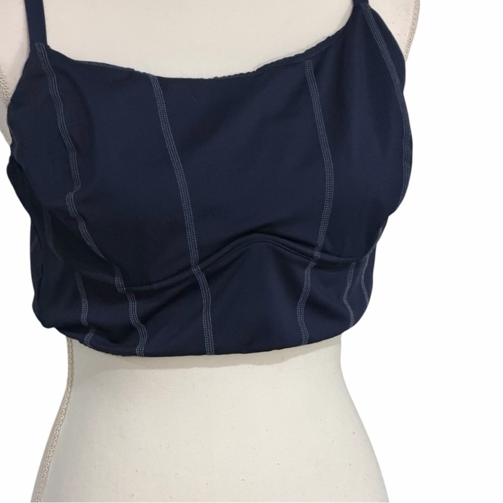 PINK! by Victoria’s Secret corset style bustier bralettes, green and navy - Picture 3 of 9